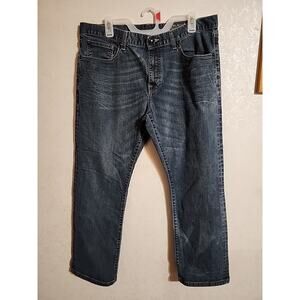 Marc Ecko Cut & Sew Jeans sz 36x27 Straight Leg Regular Fit Dark Blue